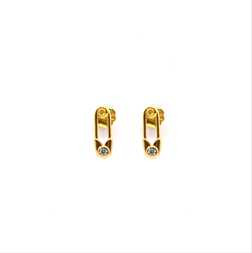 Tiny Pin Stud Earrings