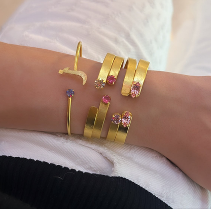 Swarovski Letter Bangles