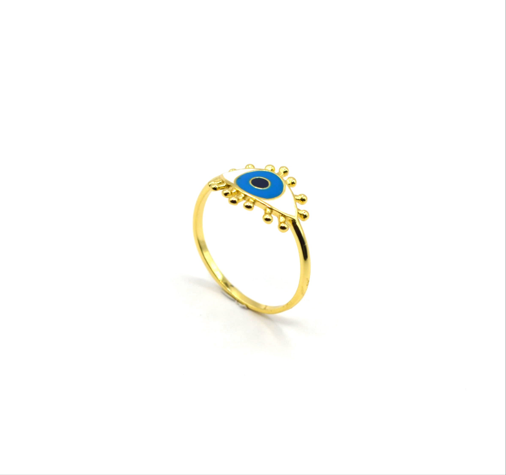 Enamel Eye Ring