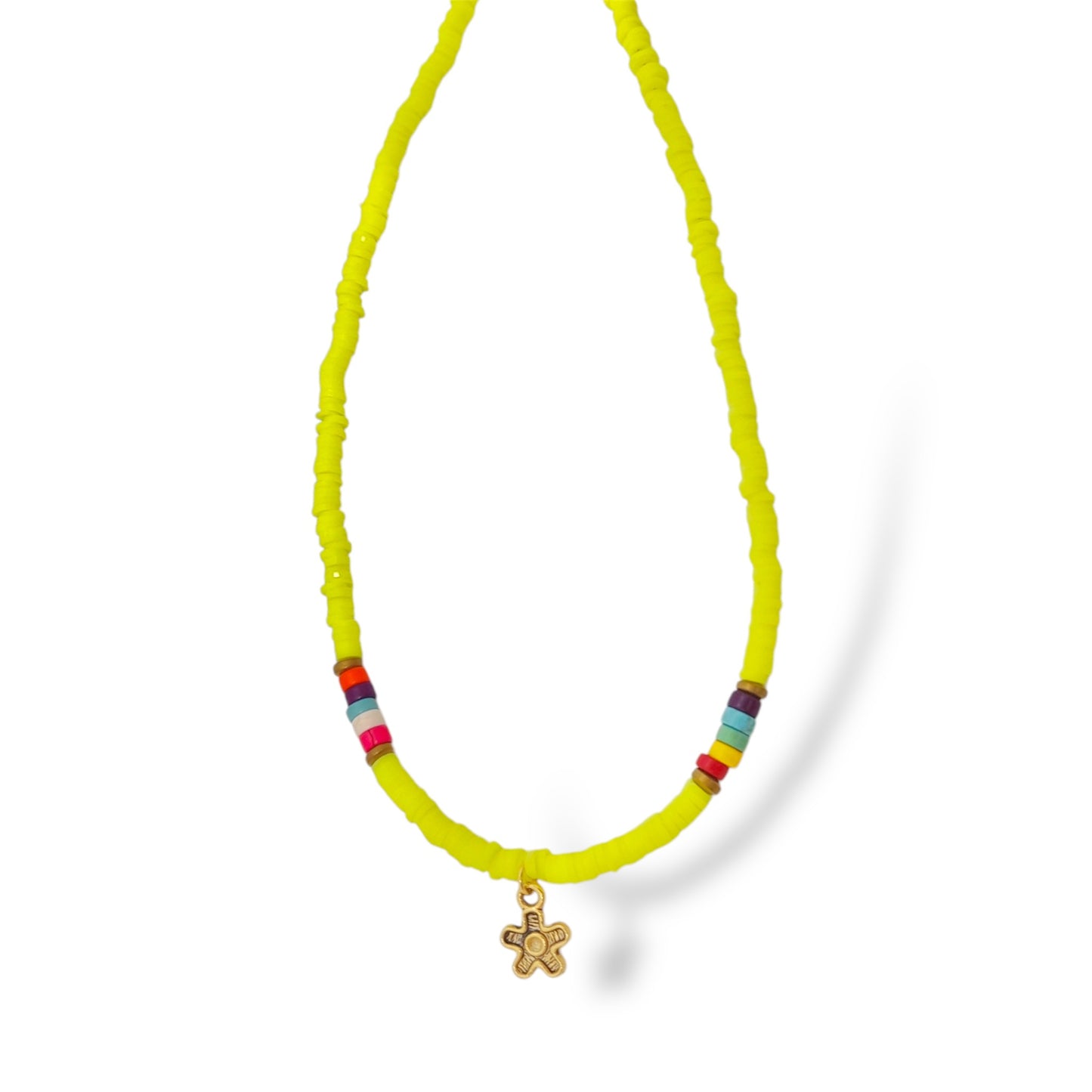 Surfer Necklace Bright Yellow