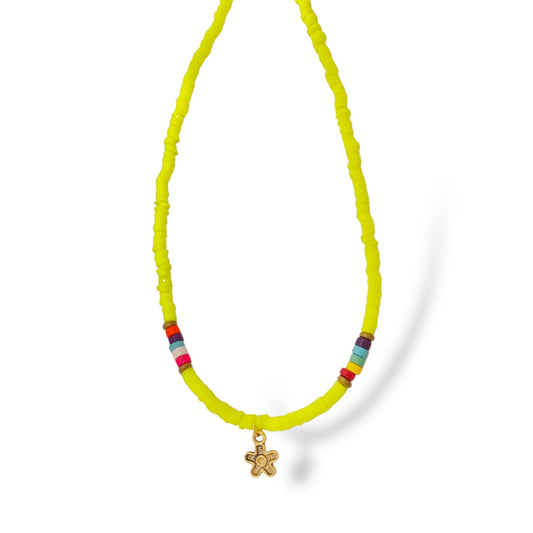 Surfer Necklace Bright Yellow