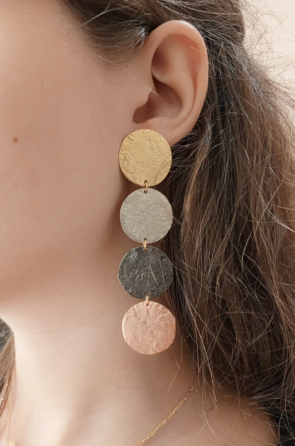 Four Toned Earrings