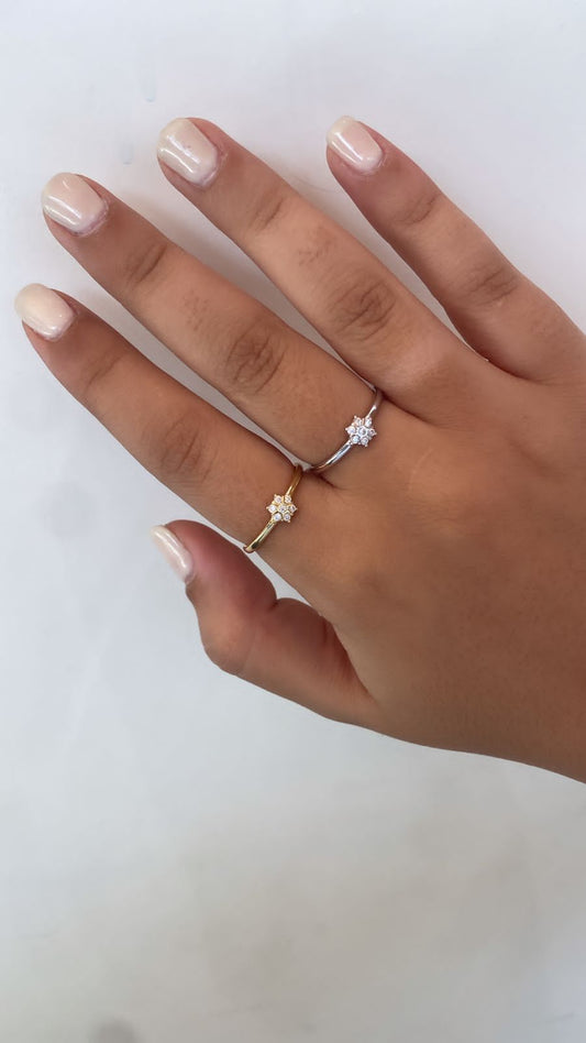 Minimalist Flower Ring