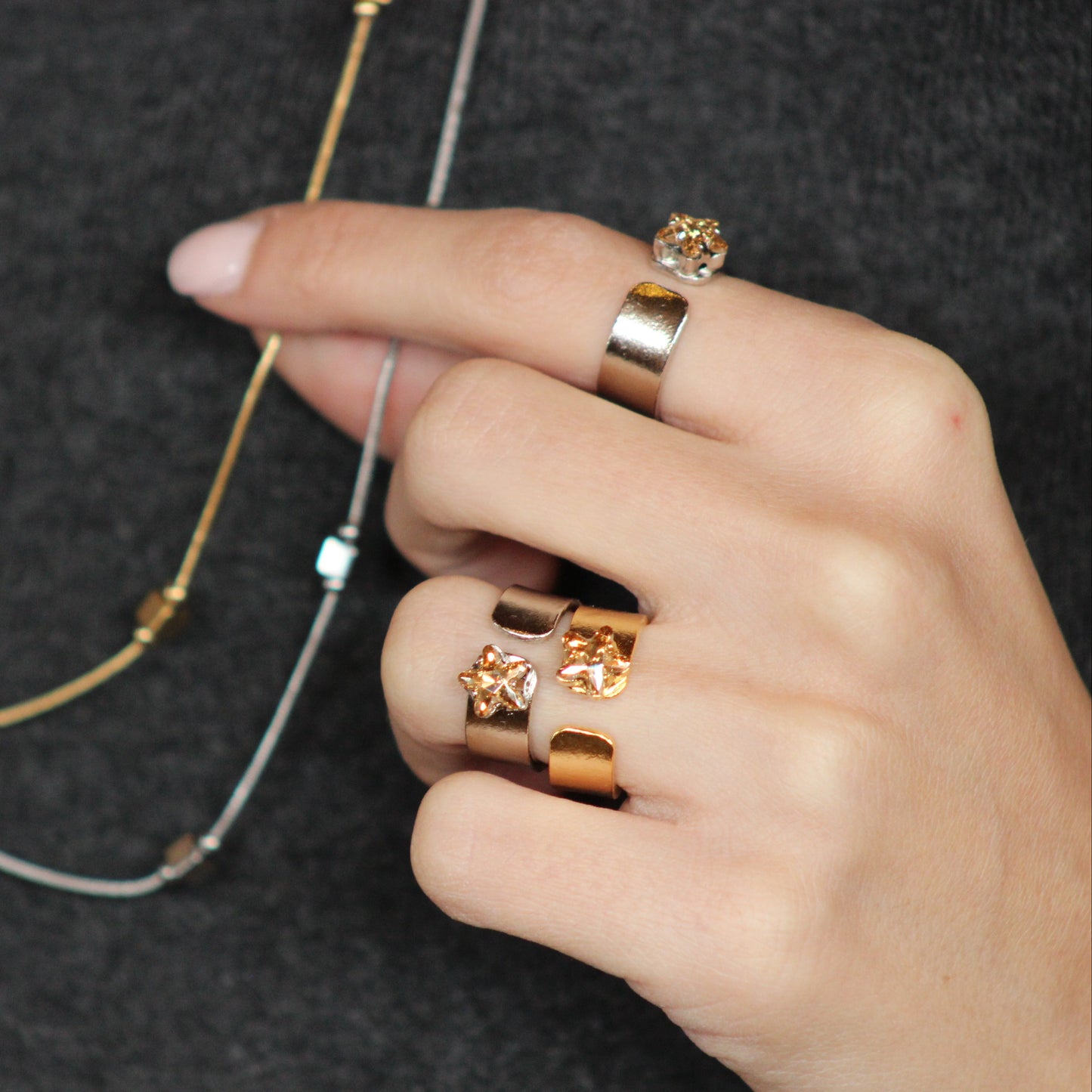 Swarovski Star Stone Ring