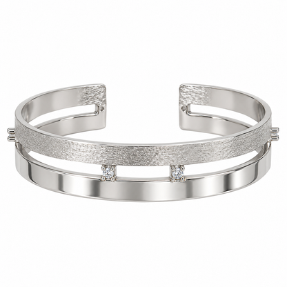 Matte & Shiny Mix Bangle