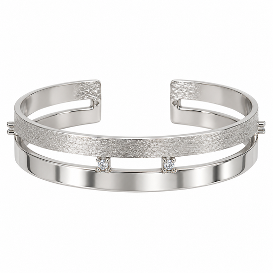 Matte & Shiny Mix Bangle