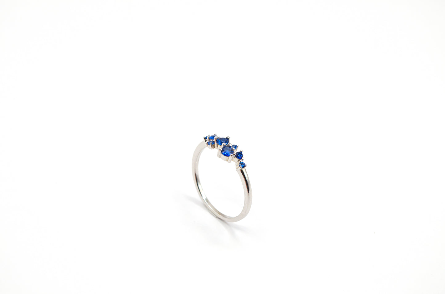 Navy Zircon Dotted Ring