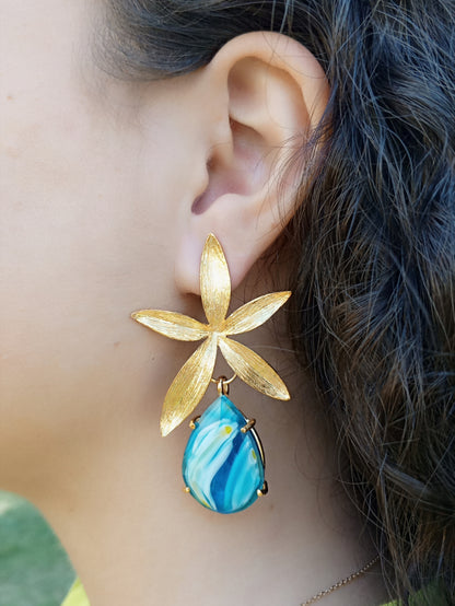 Starfish Stone Earrings