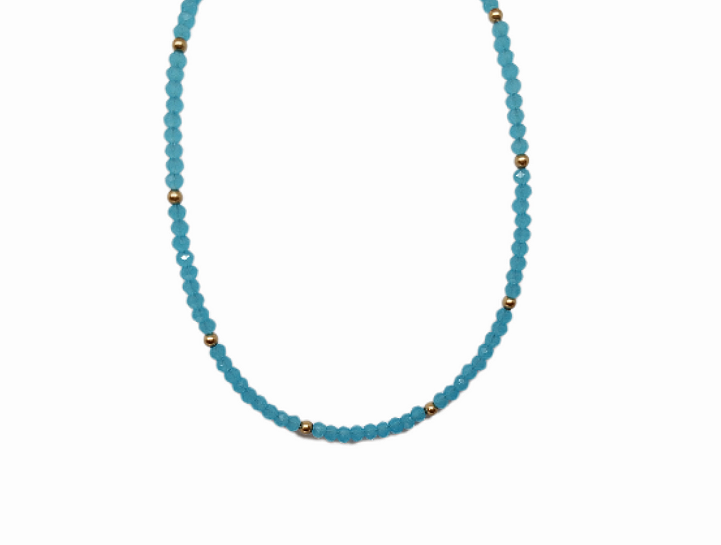 Sky Blue Crystal Necklace