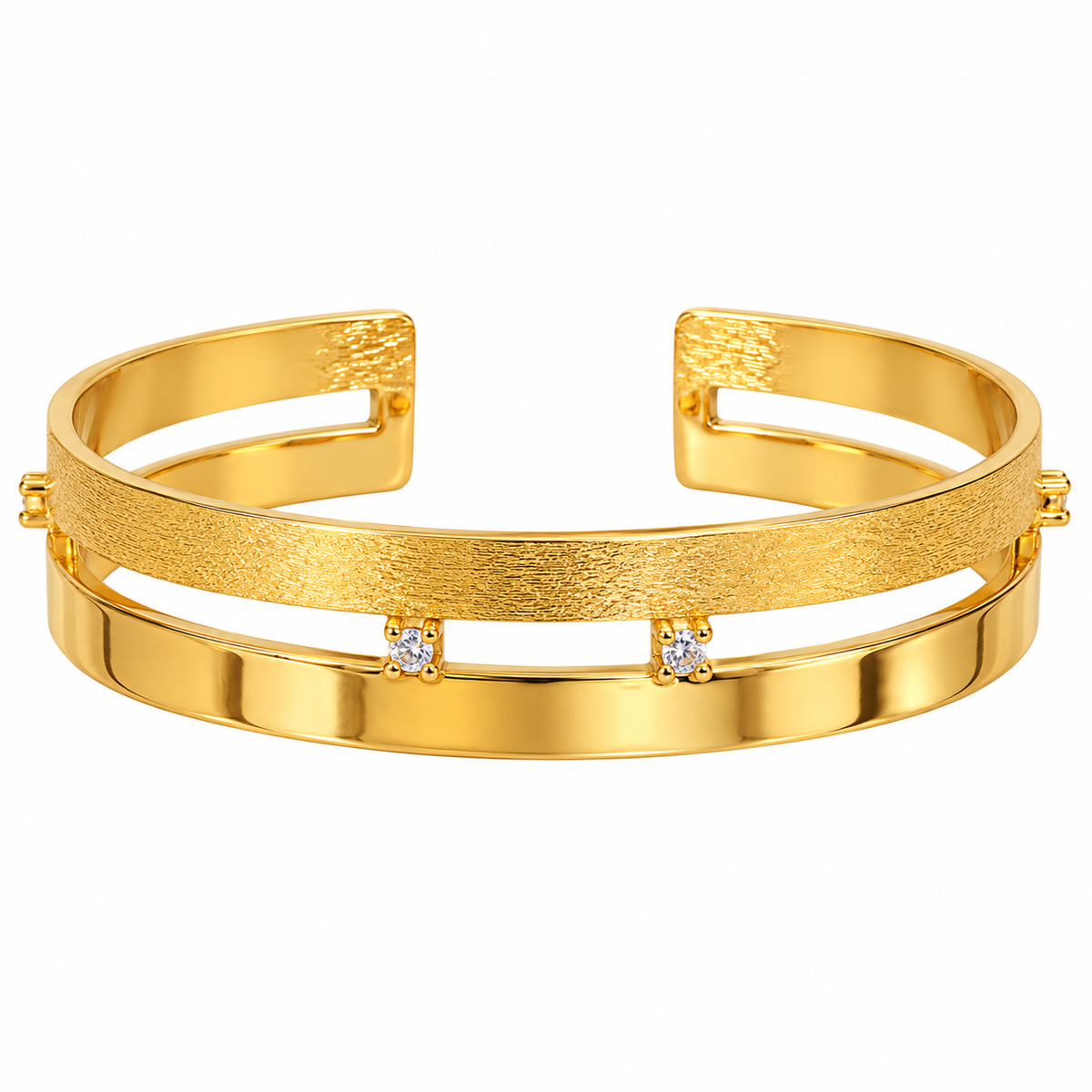 Matte & Shiny Mix Bangle
