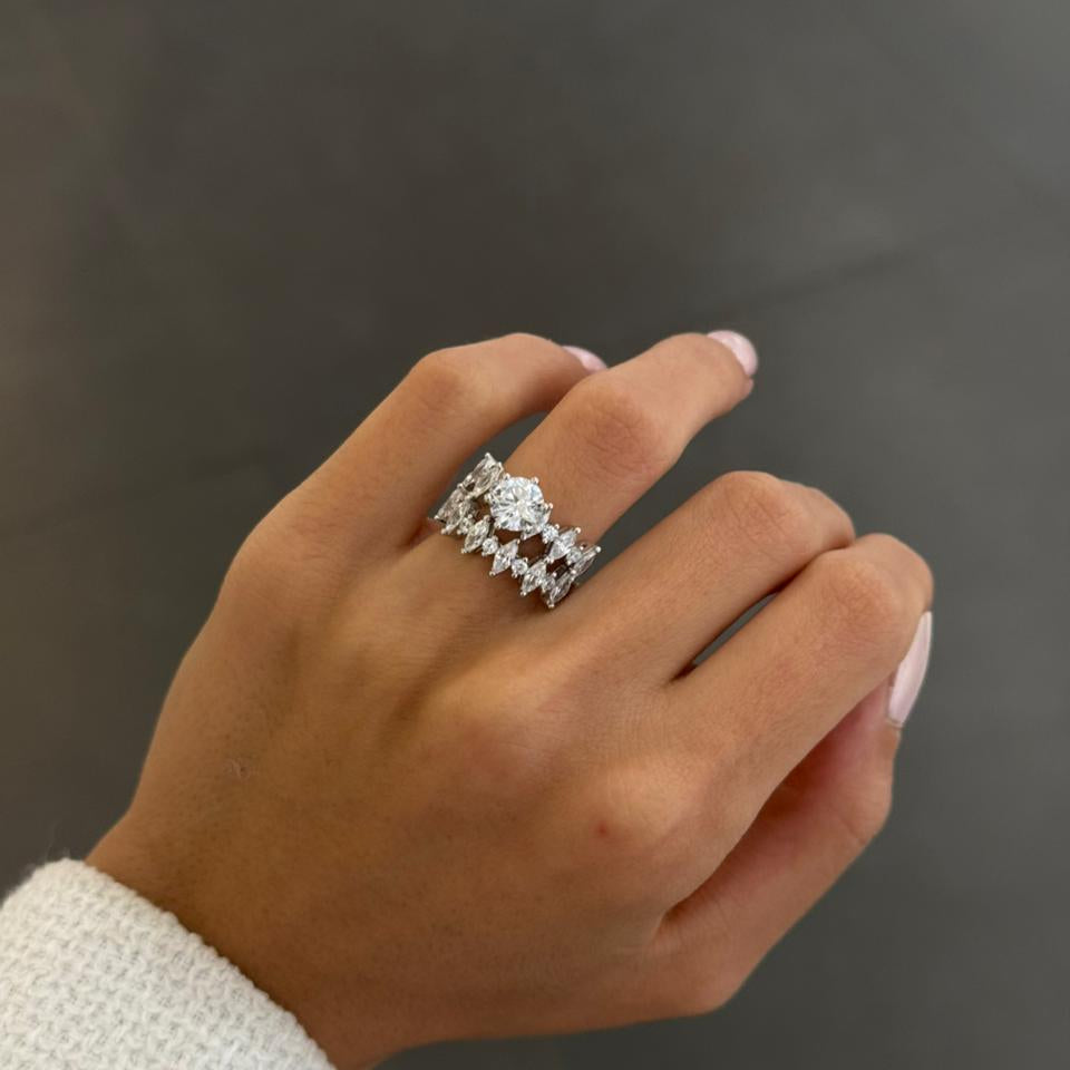 Marquise Wave Ring