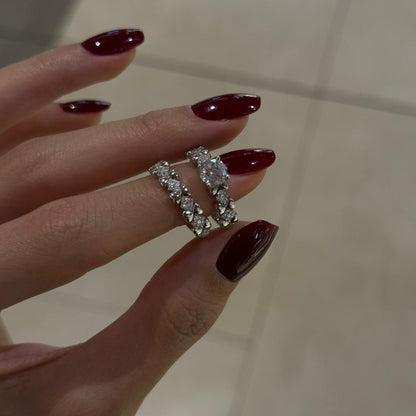 Tiny Hearts & Zircon Solitaire Set