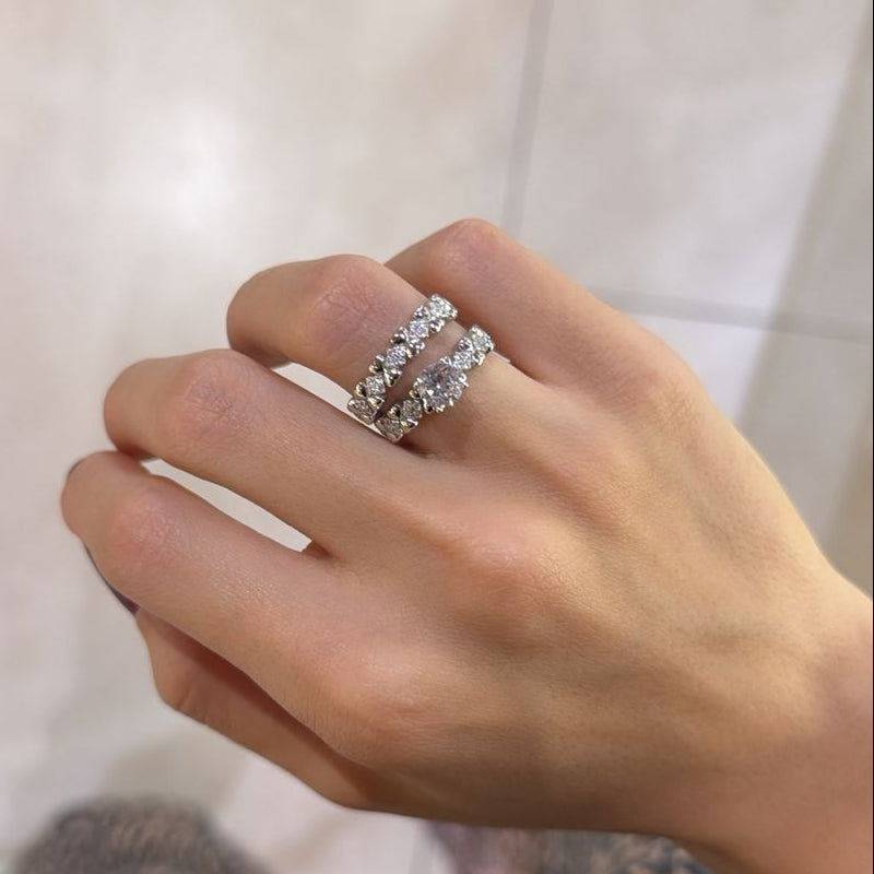 Tiny Hearts & Zircon Solitaire Set