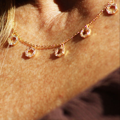 Hexagon Chain Necklace