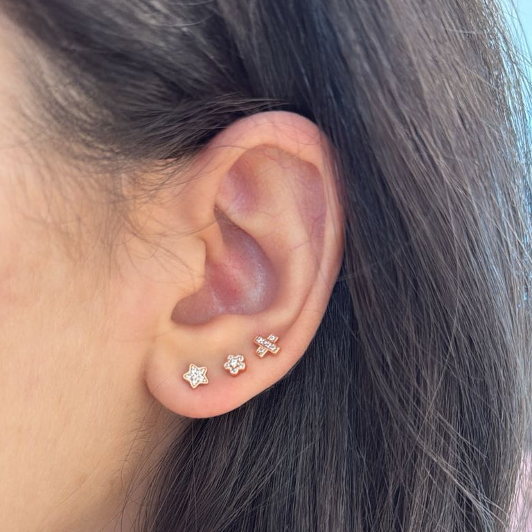 Rose Gold Stud Earrings