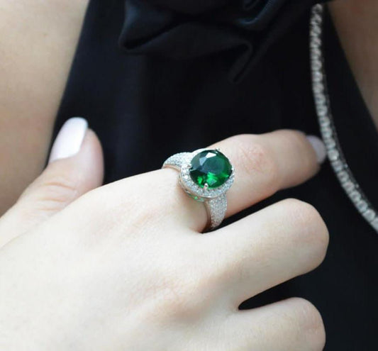 Royal Green Zircon Ring