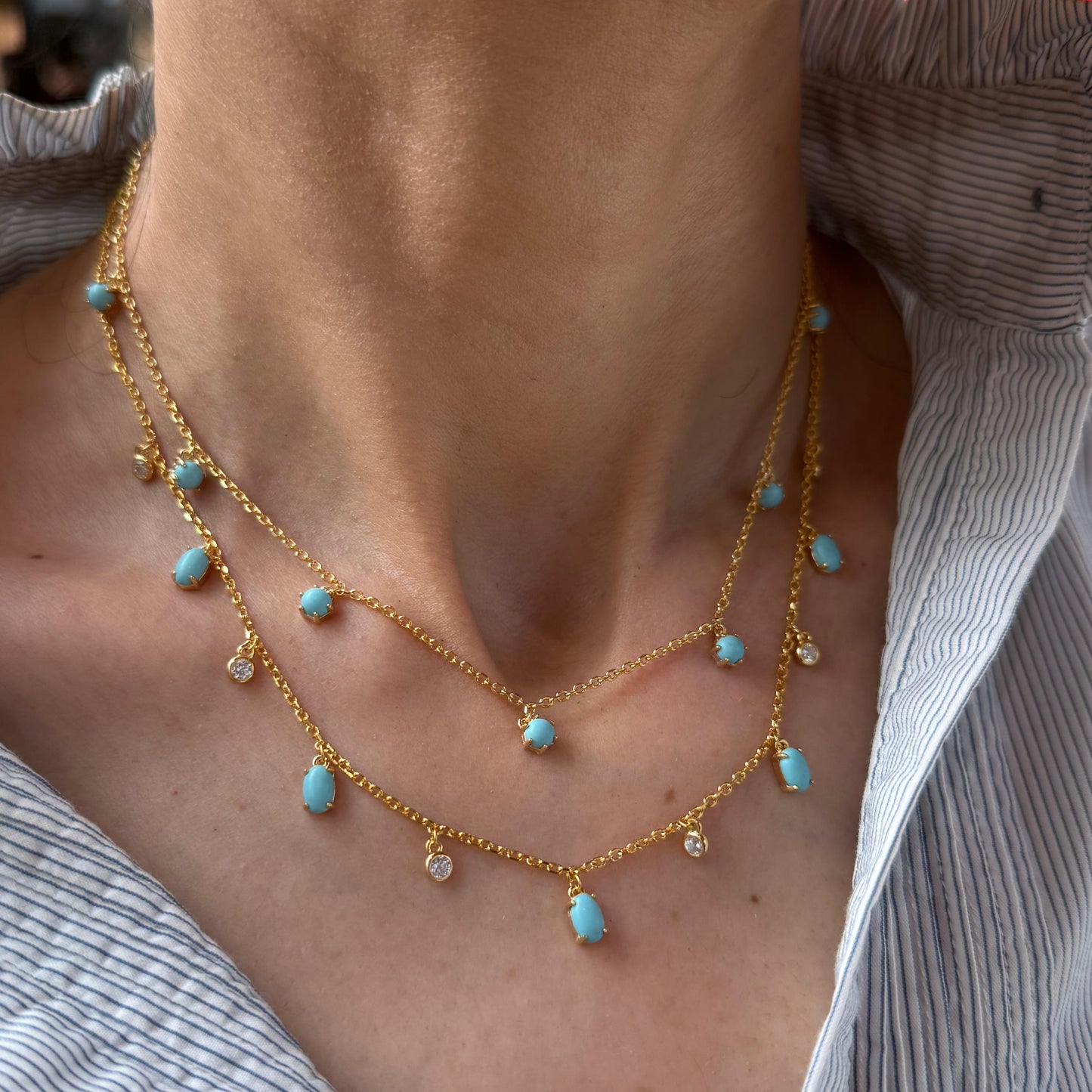 Turquoise Drops Necklace