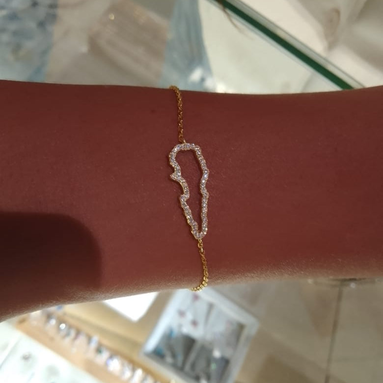 Map of Lebanon Bracelet