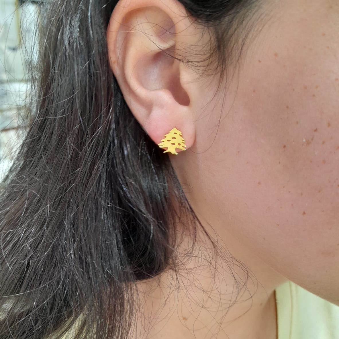 Tiny Cedar Earrings