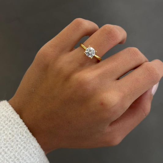 Soft Solitaire ring