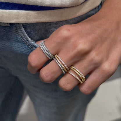 Straight Triple Deck Rings