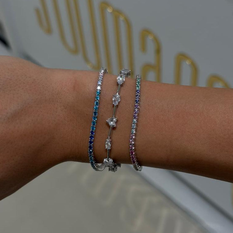 Shades Of Aqua Tennis bracelet