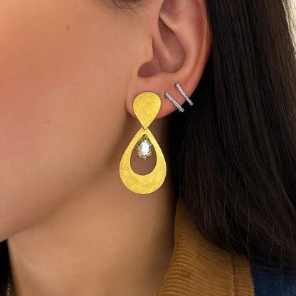 Small Champagne Drop Earrings