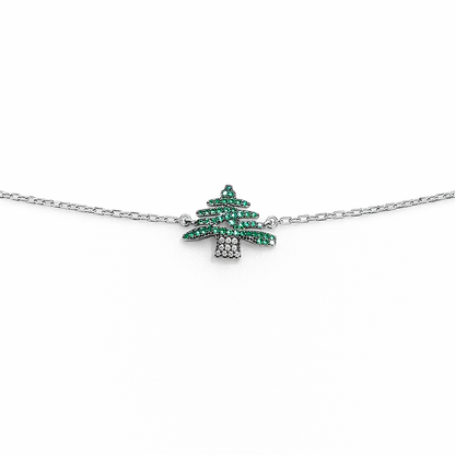 Green Zircon Cedar Bracelet