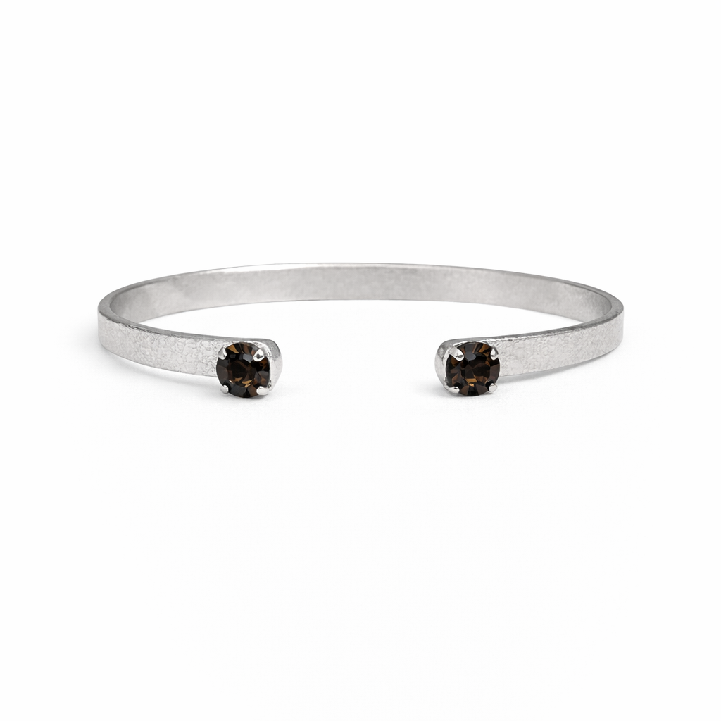Chocolate Brown Swarovski Stone Bangle
