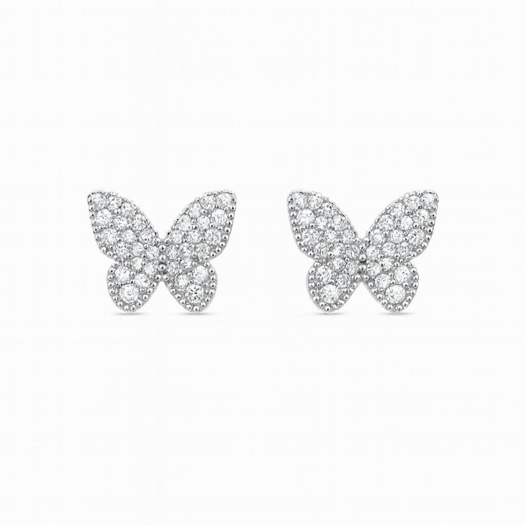 Butterfly Zircon Earrings