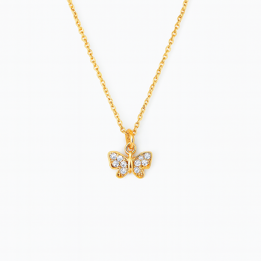 Tiny Butterfly Necklace