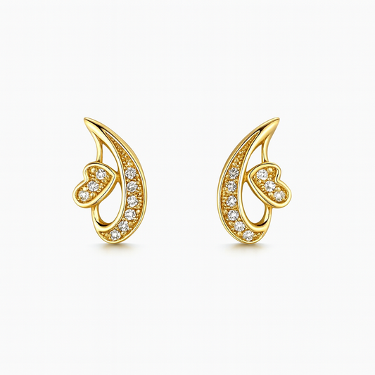 Half Butterfly Earrings