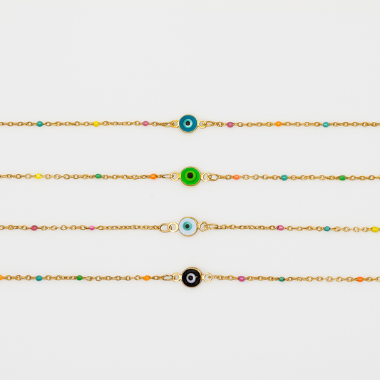 Colored Eye Anklet