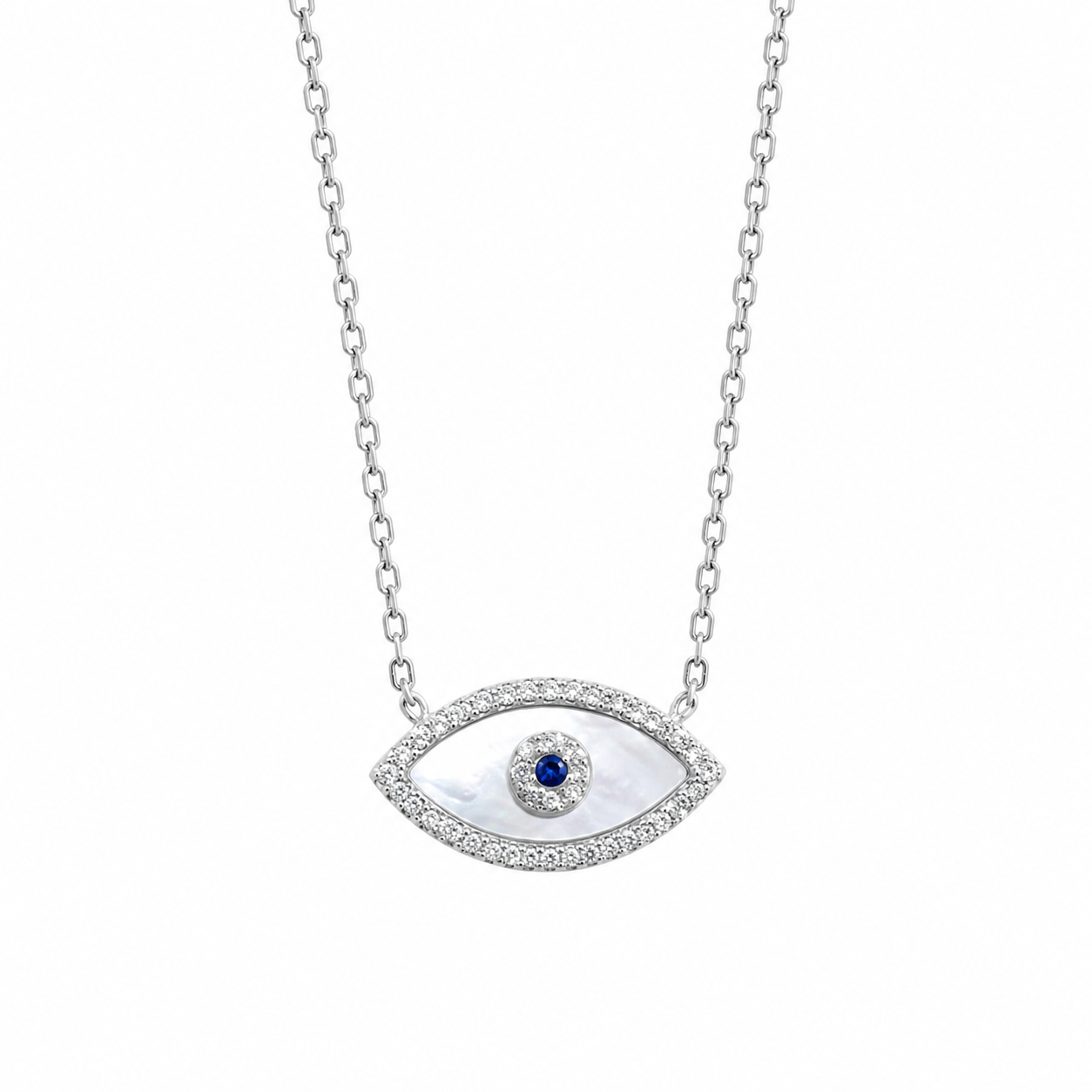 Silver Eye Necklace