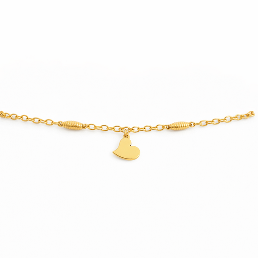 Delicate Heart Charm Bracelet