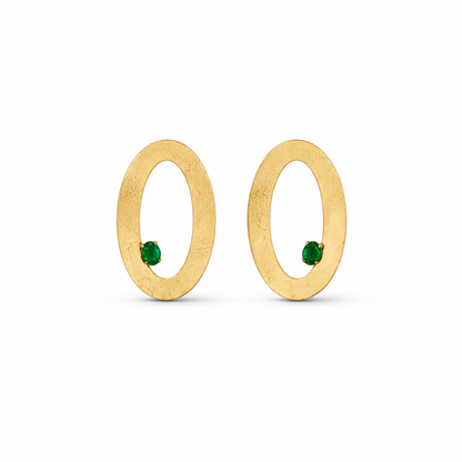 Oval Swarovski Earrings