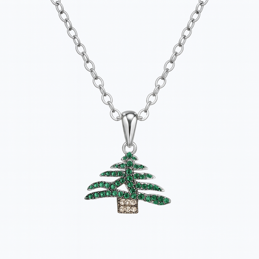 Green Zircon Cedar Necklace