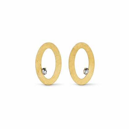 Oval Swarovski Earrings