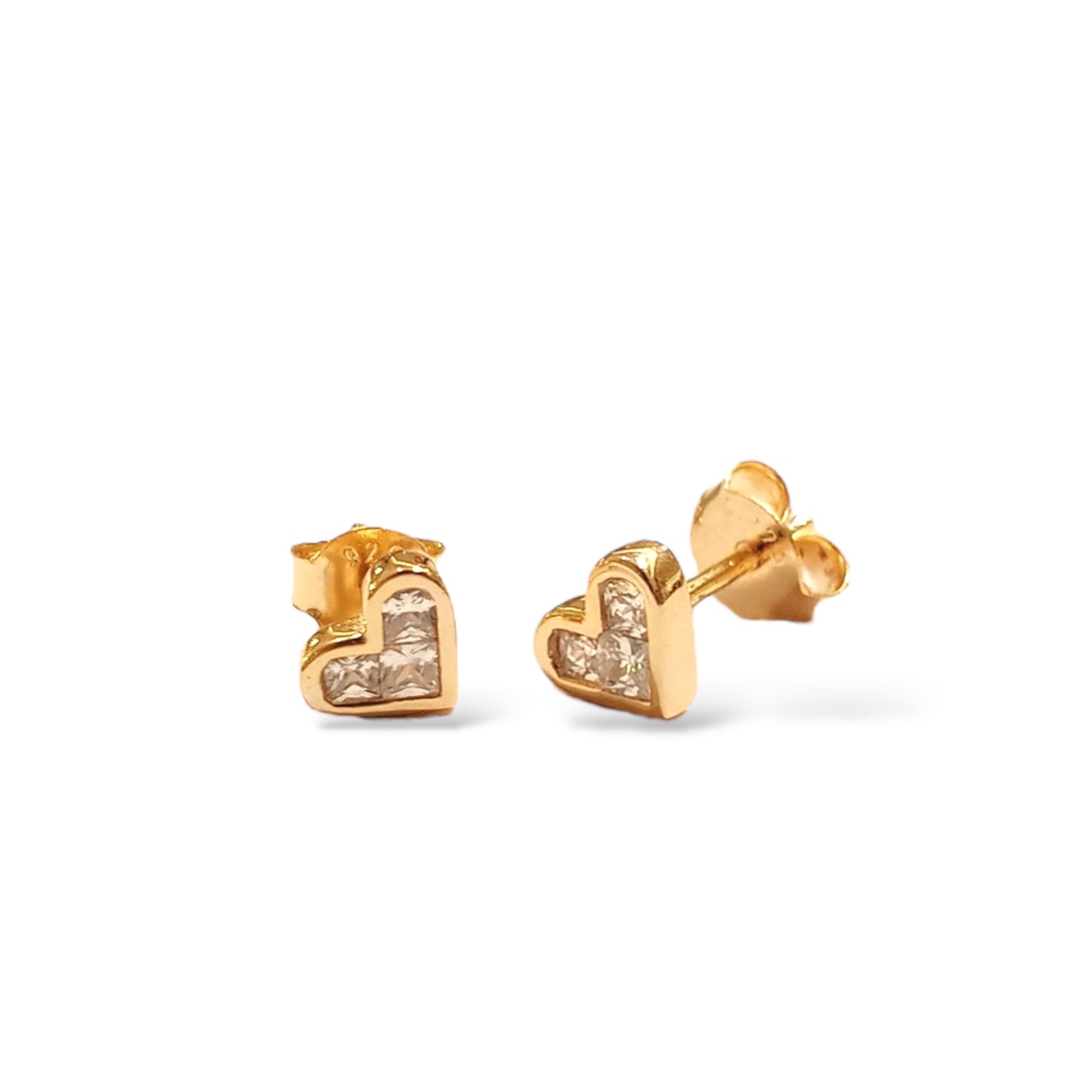 Simple Heart Stud Earrings