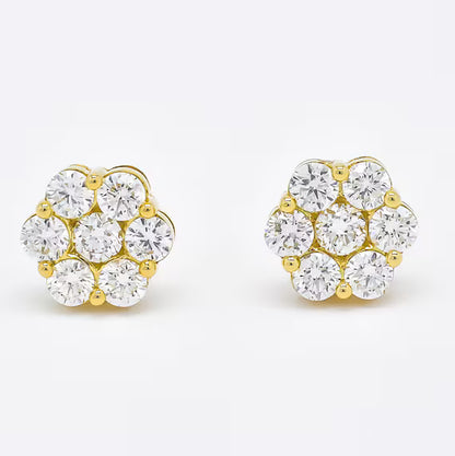 Small Flower Illusion Studs
