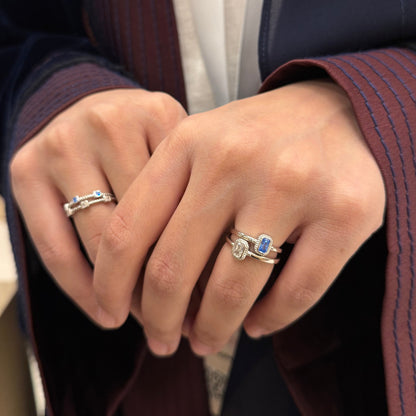 Rectangle Zircon Ring