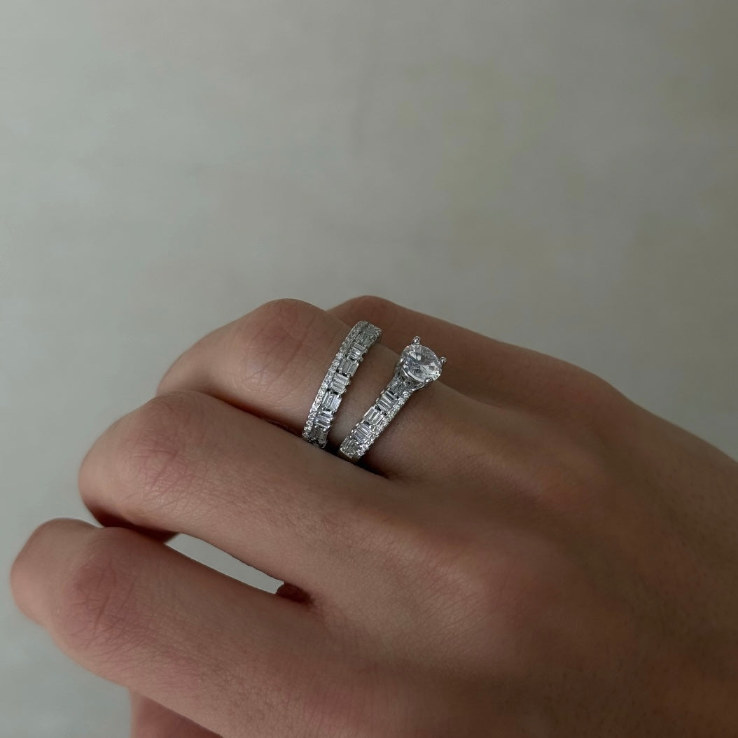 Duo Zircon Twin Rings