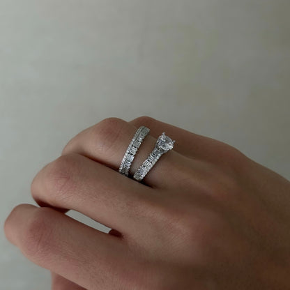 Duo Zircon Twin Rings