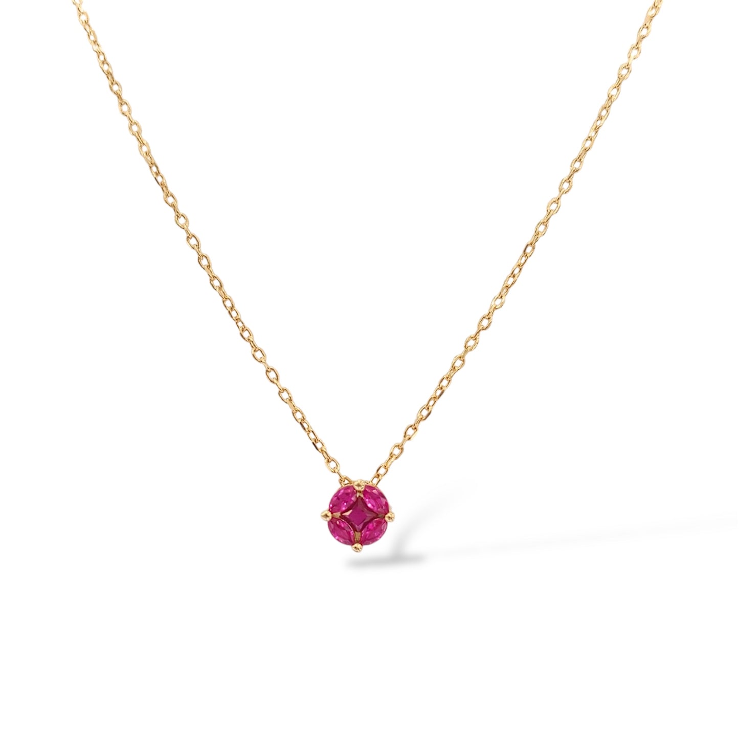 Blossoming Pink Radiance Necklace