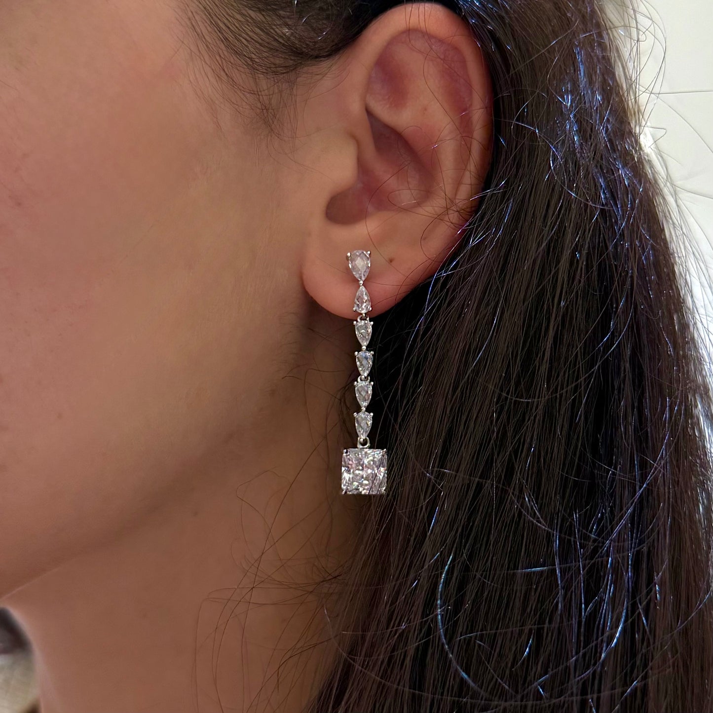 Square Drop Earrings