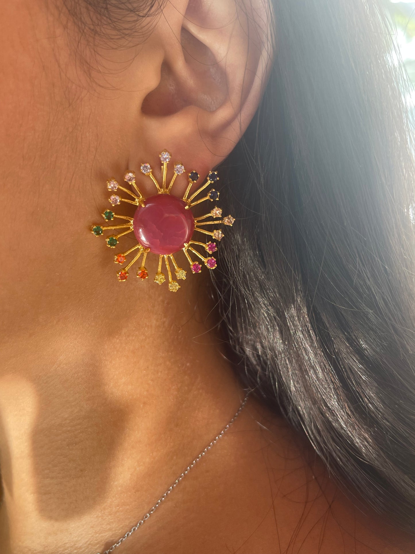 Starburst Gem Earrings