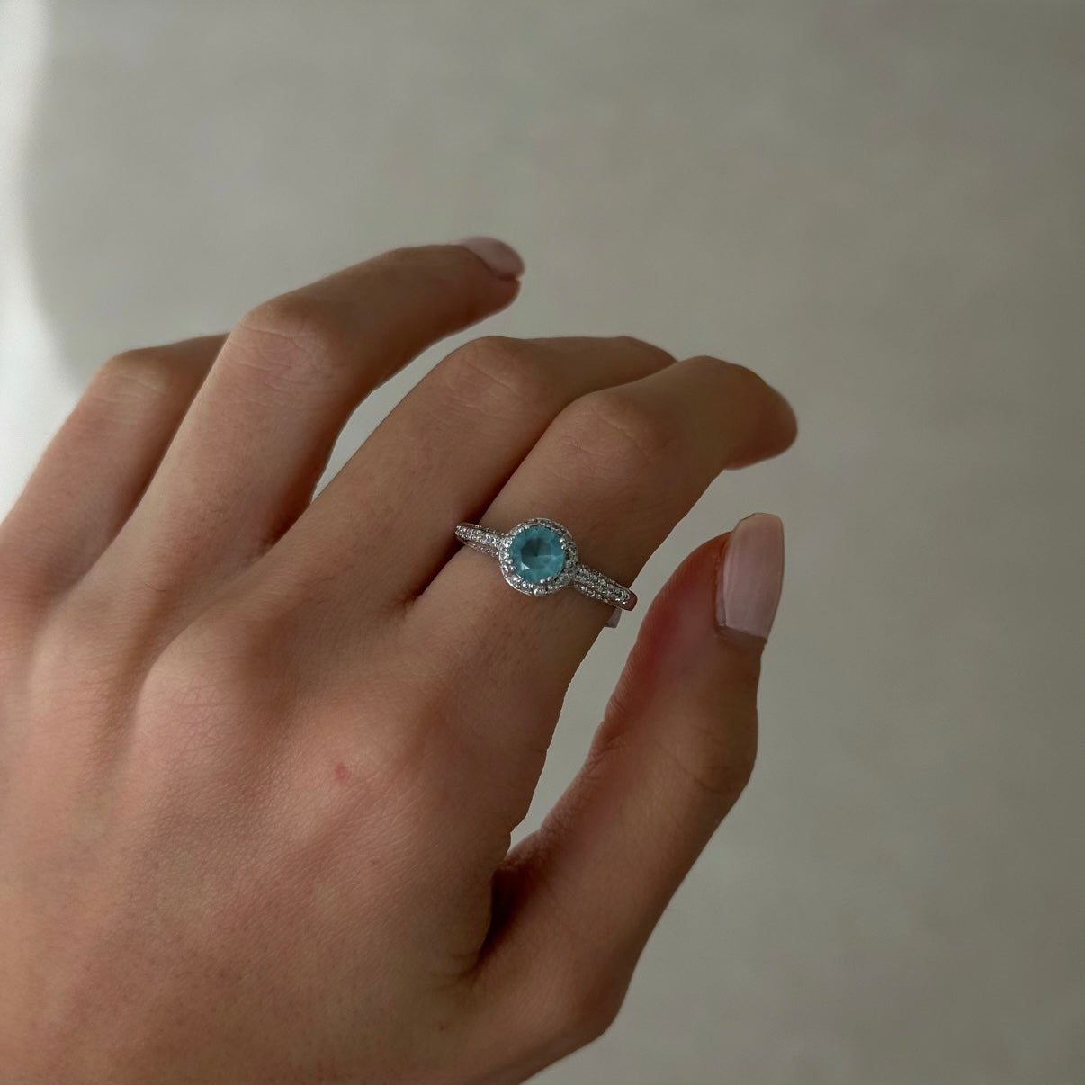 Aqua Stone Ring