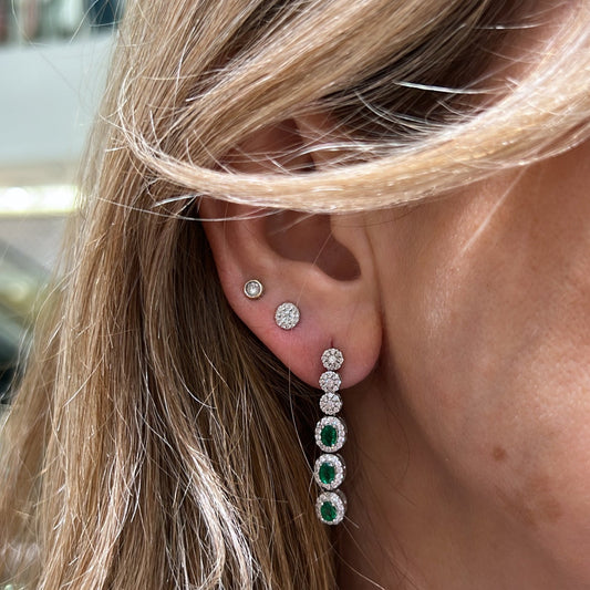 Royal emerald earrings