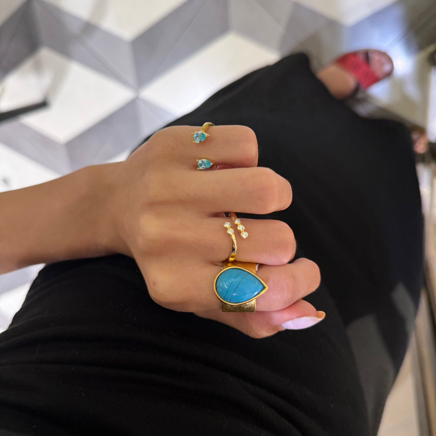 Chunky Turquoise Ring
