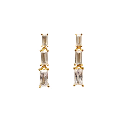 Baguette Cascade Earrings